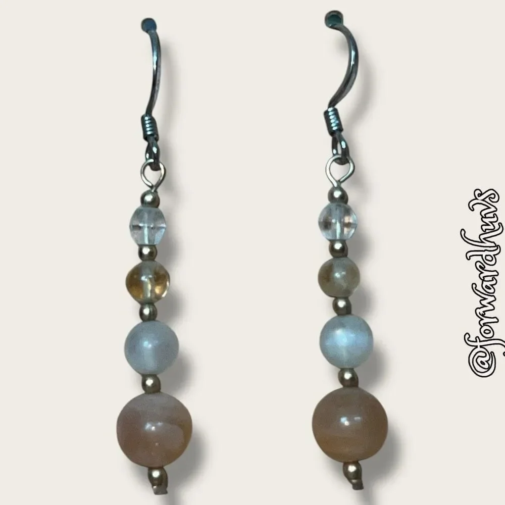 Bundle Sale 3 for $15 | Semi-Precious Stone Dangle Earrings
